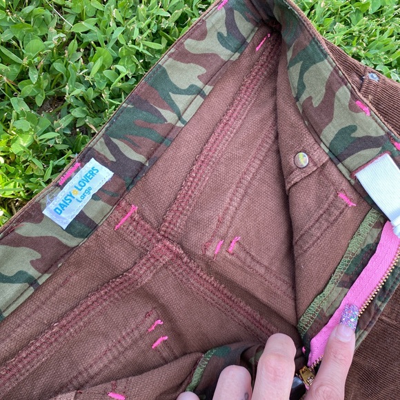 90s Vintage Daisy Lovers corduroy pants - Picture 3 of 4